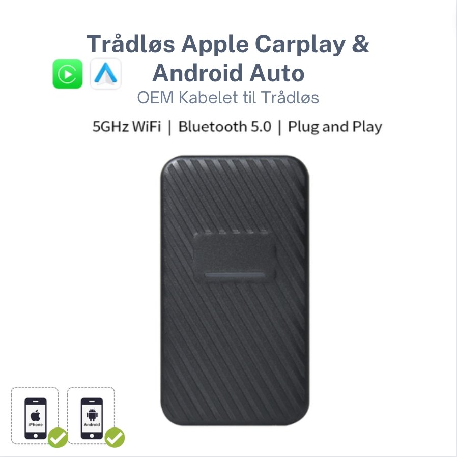 Trådløs Apple Carplay & Android Auto adapter - CarConnection